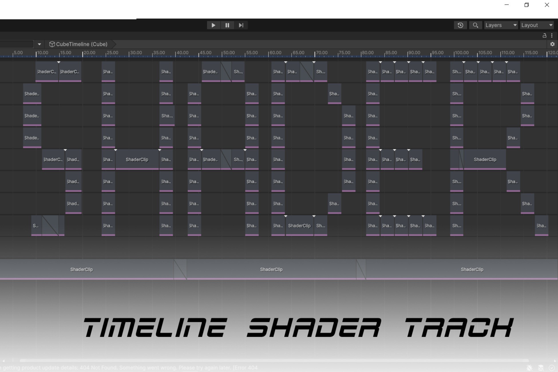 Timeline Shader Track